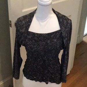 Joseph Ribkoff sparkly long sleeve top